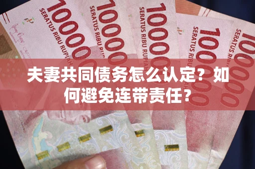 北京夫妻共同债务怎么认定？如何避免连带责任？