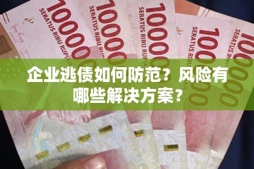 北京企业逃债如何防范？风险有哪些解决方案？