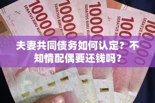 北京夫妻共同债务如何认定？不知情配偶要还钱吗？