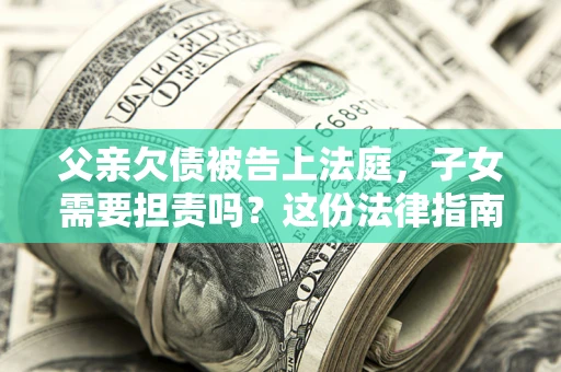 北京父亲欠债被告上法庭，子女需要担责吗？这份法律指南必须看完