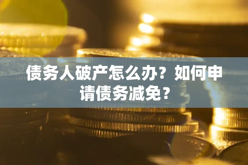 北京债务人破产怎么办？如何申请债务减免？