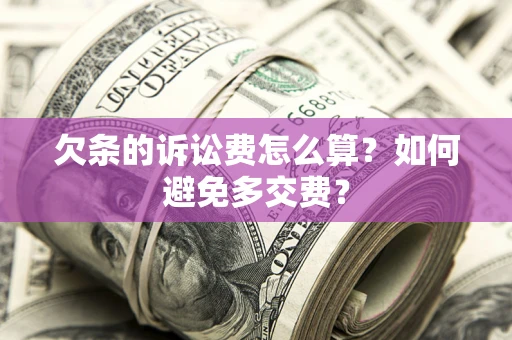 北京欠条的诉讼费怎么算？如何避免多交费？