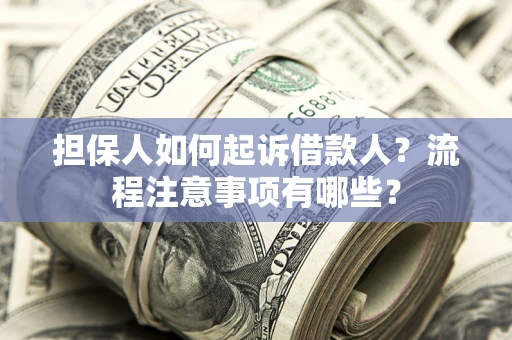 北京担保人如何起诉借款人？流程注意事项有哪些？