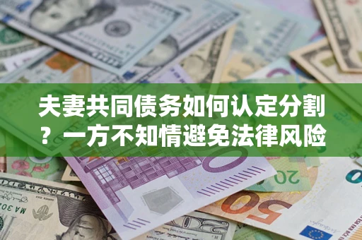 北京夫妻共同债务如何认定分割？一方不知情避免法律风险必看！